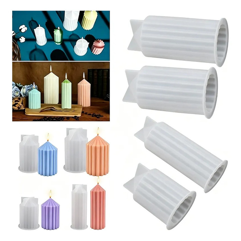 Resin Art Youtube - Conjunto de 4 moldes de silicone