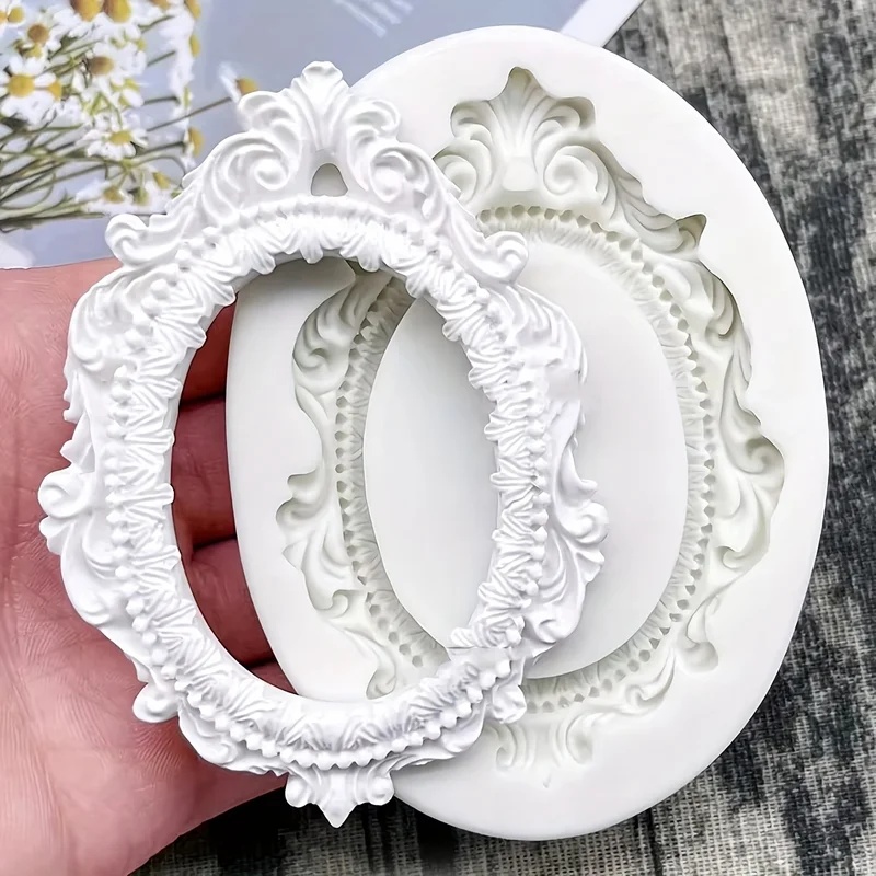 Resin Art For Photo Frame - Molde de silicone estilo europeu para