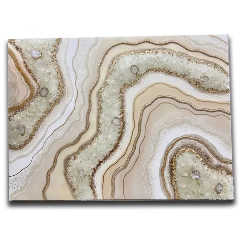 Resin Art Geode - Decoração de Parede Presentes Arte em