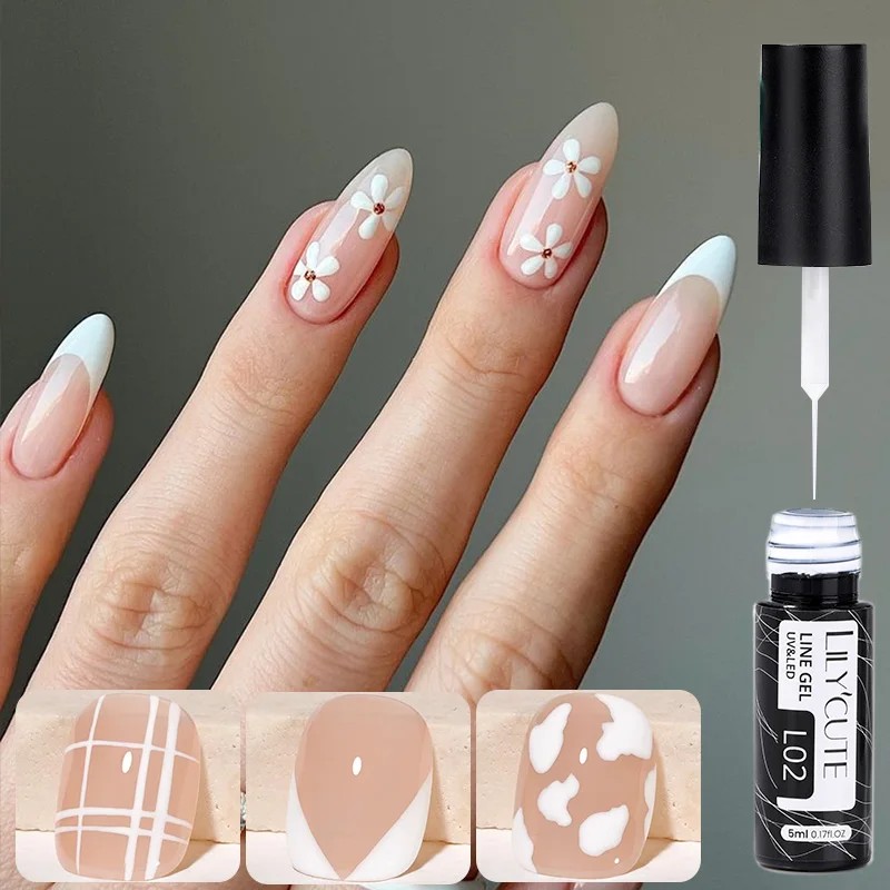 Resin Art Varnish - Lilycute 5ml branco preto forro gel
