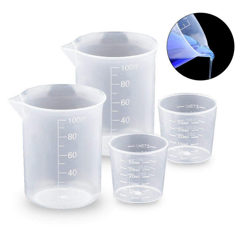 Resin Art Kitchen - Copo Medidor de Plástico 100ML e