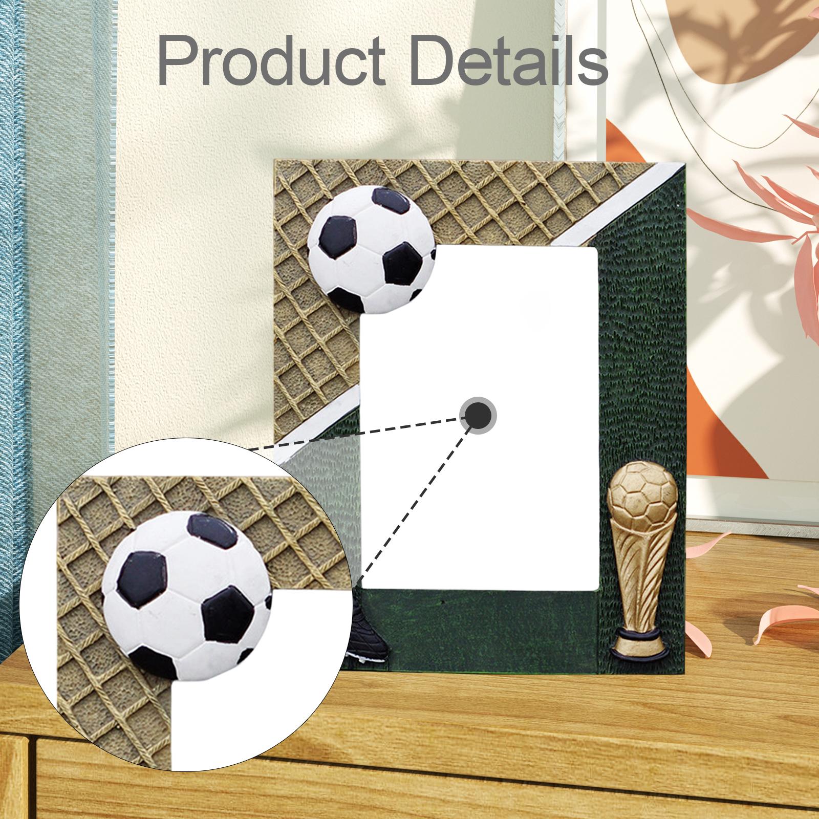 Resin Art Foto - Porta-retratos 3D com Design de Futebol