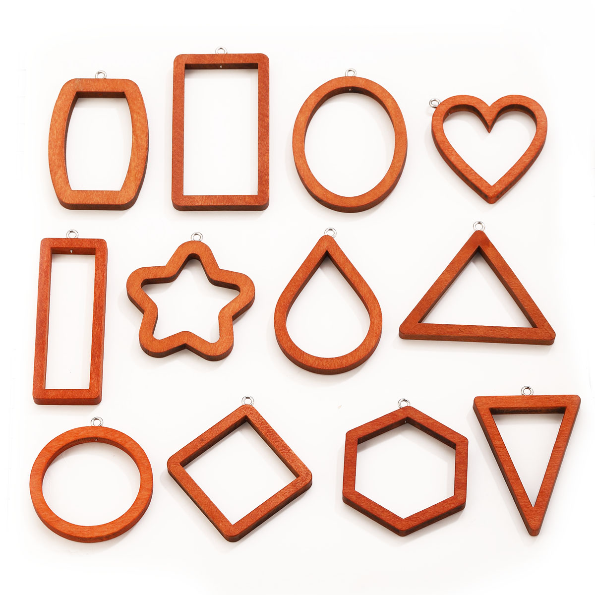 Resin Art Jewellery Kit - 10 Peças de Pingentes Geométricos de