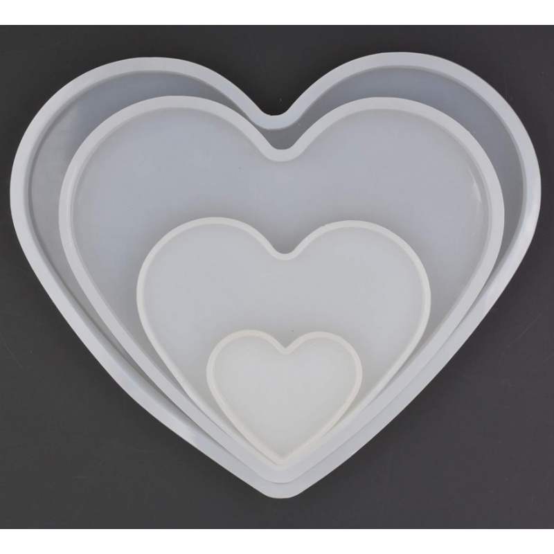 Resin Art Heart - Molde epóxi em forma de coração