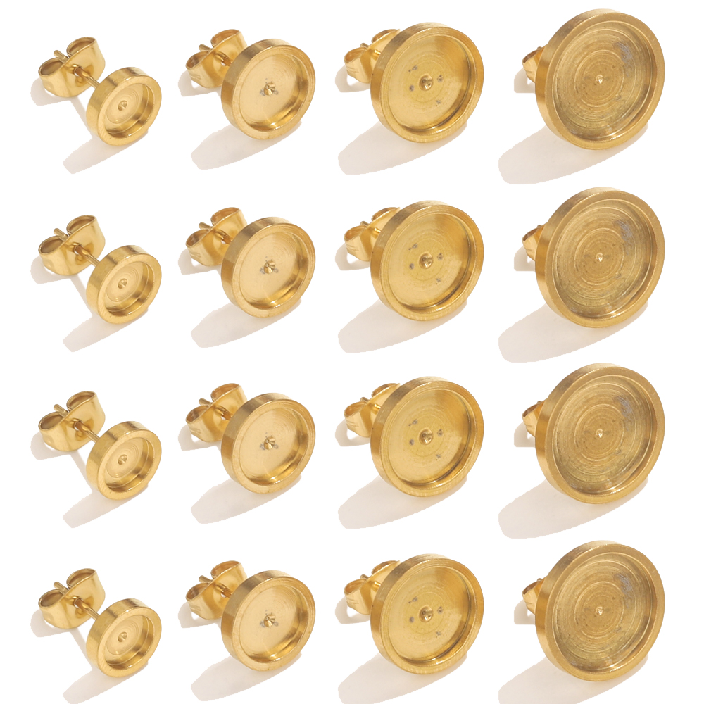 Resin Art Jewellery Kit - 10 pçs de aço inoxidável ouro