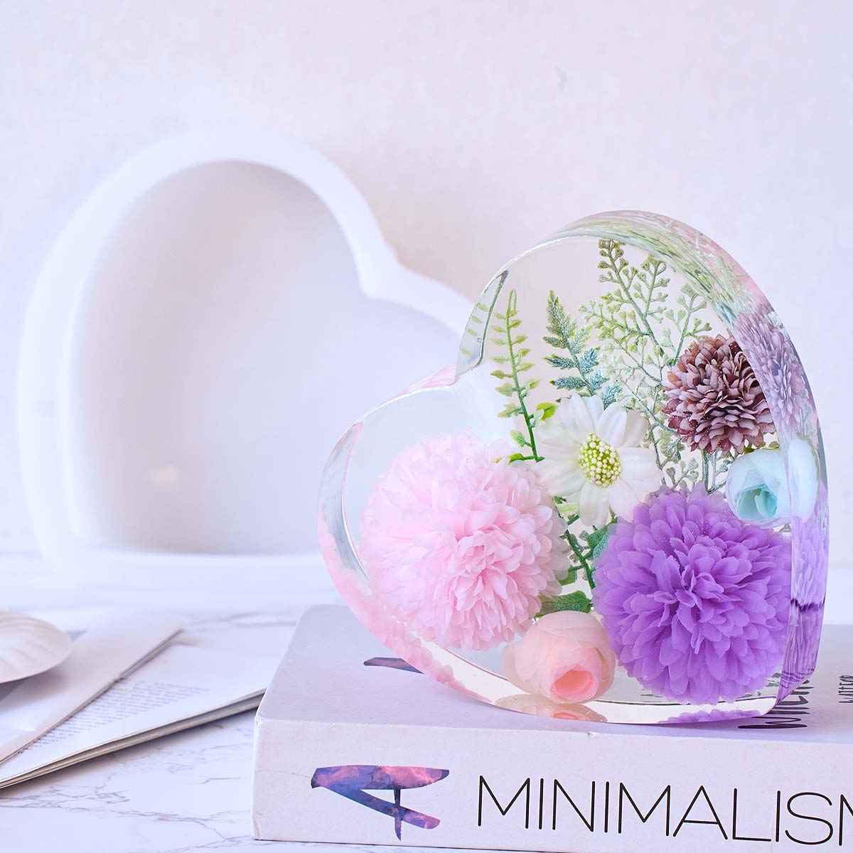 Molde de Silicone Grande em Fo - Resin Art Heart avaliação e preço