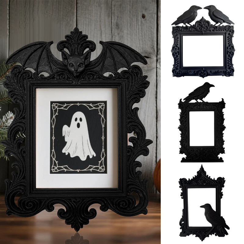Decorações HaLLoween Crow Bat  - Resin Art For Photo Frame avaliação e preço