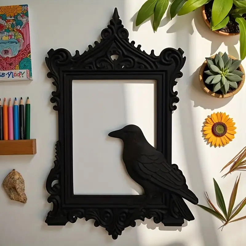 Decorações HaLLoween Crow Bat  - Resin Art For Photo Frame avaliação e preço