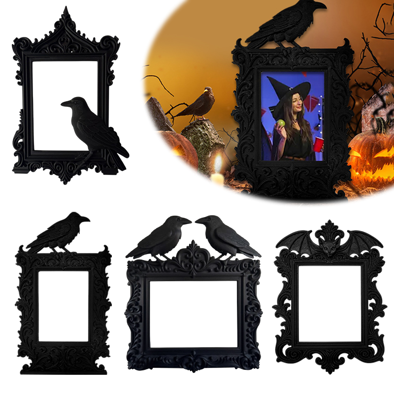 Decorações HaLLoween Crow Bat  - Resin Art For Photo Frame avaliação e preço