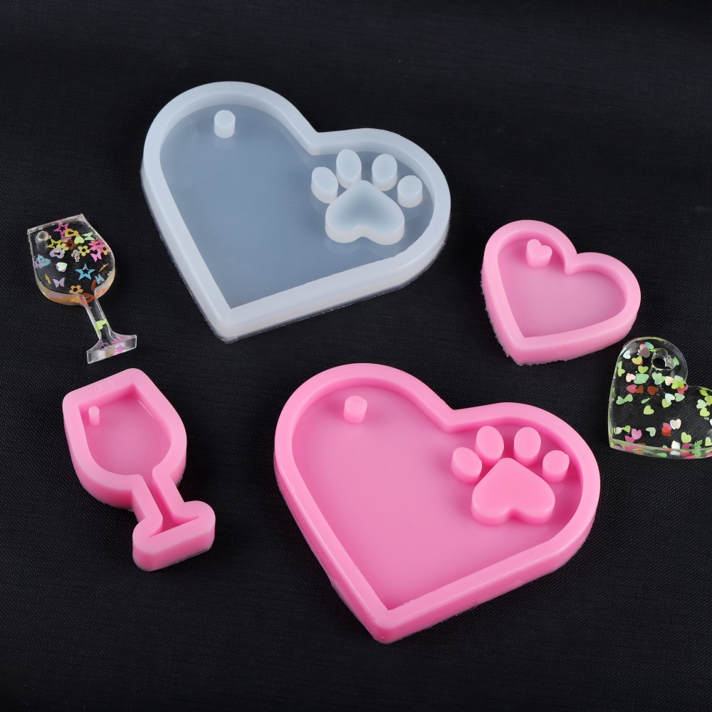 Molde de silicone para fazer j - Resin Art Heart avaliação e preço