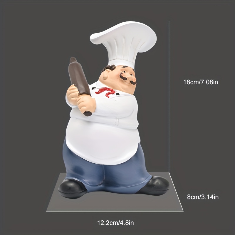 Estátua de Resina do Chef com  - Resin Art Kitchen avaliação e preço