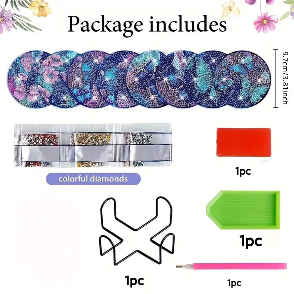 8 Porta-Copos de Pintura Diama - Resin Art For Beginners avaliação e preço