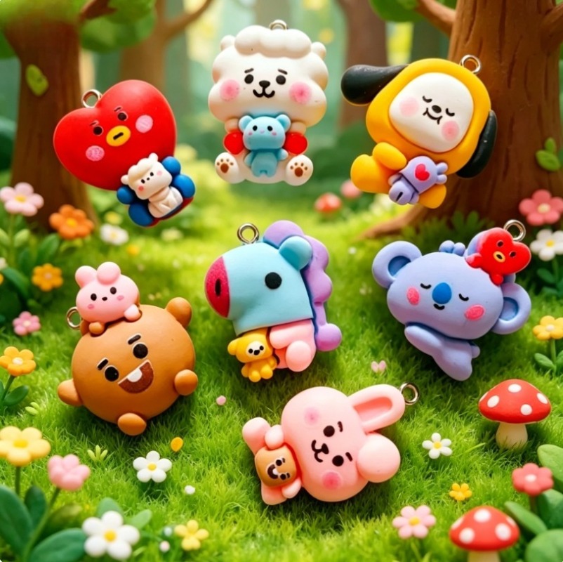 7 peças de pingentes de resina - Resin Art Jewellery Kit avaliação e preço