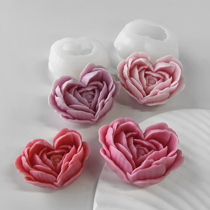 Amor flor molde de silicone di - Resin Art Heart avaliação e preço
