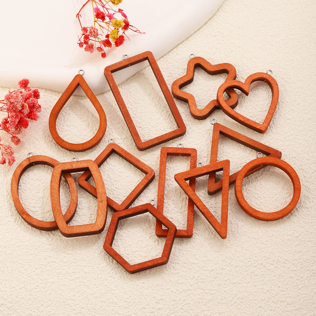 10 Peças de Pingentes Geométri - Resin Art Jewellery Kit avaliação e preço