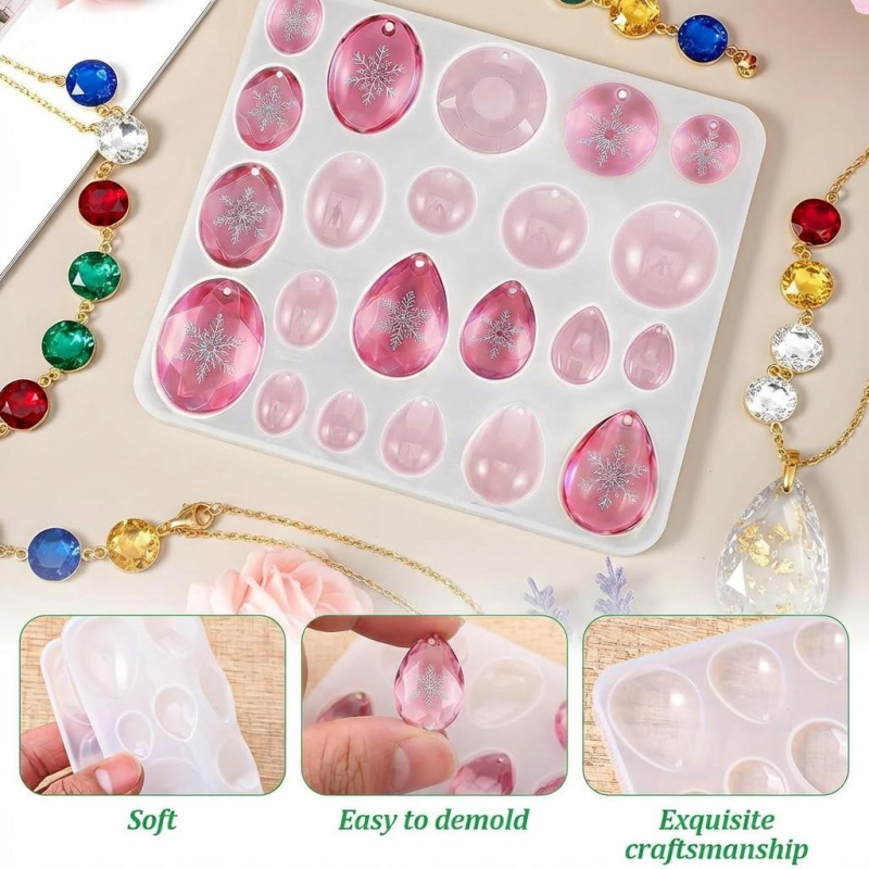 Molde de silicone para joias c - Resin Art Heart avaliação e preço