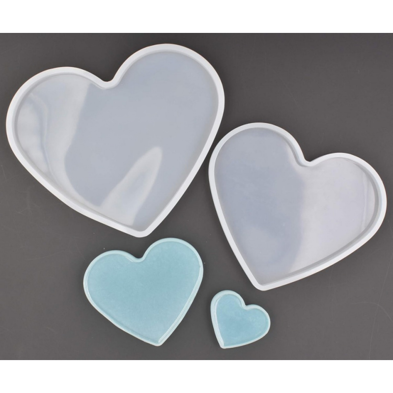 Molde epóxi em forma de coraçã - Resin Art Heart avaliação e preço